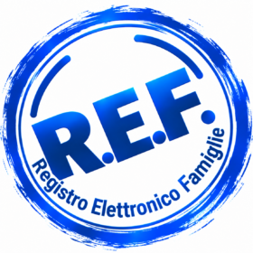 Logo circolare blu Registro Elettronico Famiglie